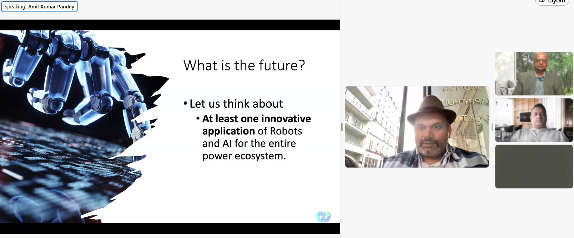 GSEF Webinar on “Artificial Intelligence and Robotics in Power Sector”